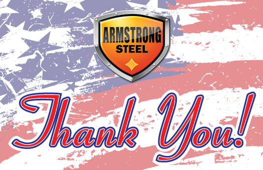 Thank you from all of us at Armstrong Steel